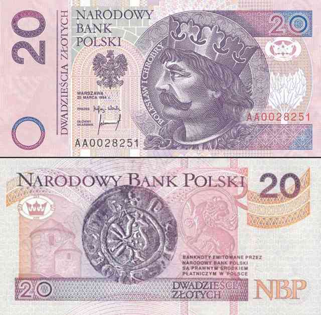 Znalezione obrazy dla zapytania 20 zł banknot